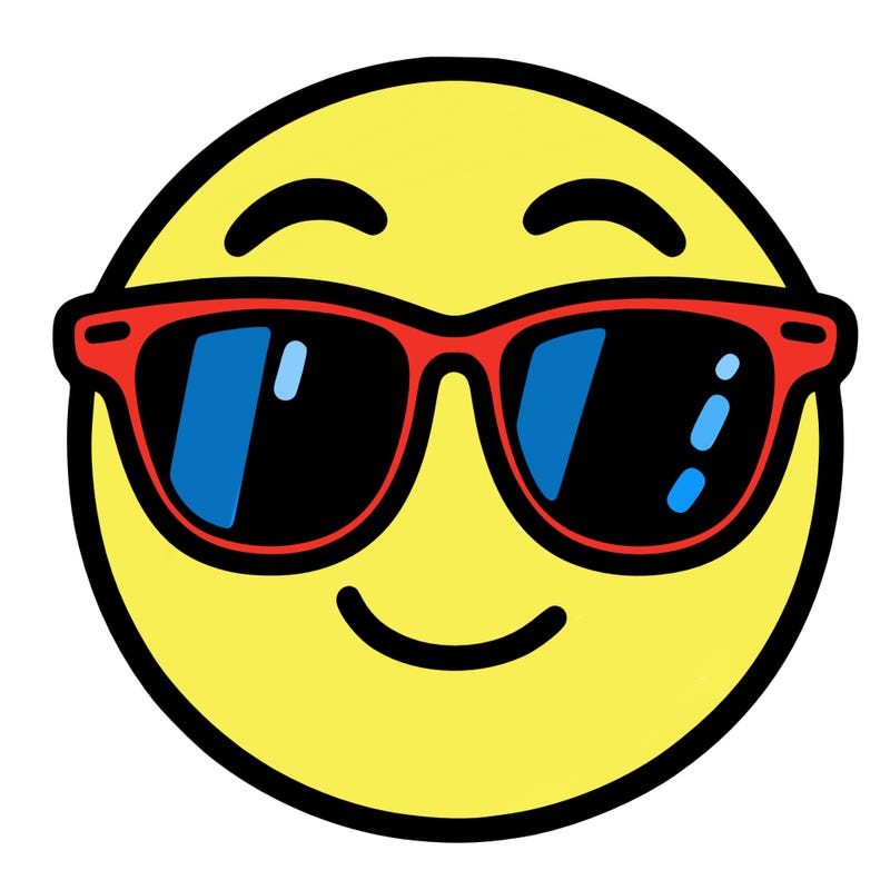 emoji with sunglasses
