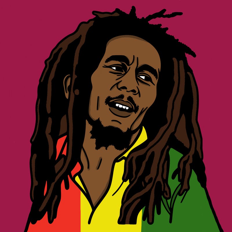 bob marley stikers