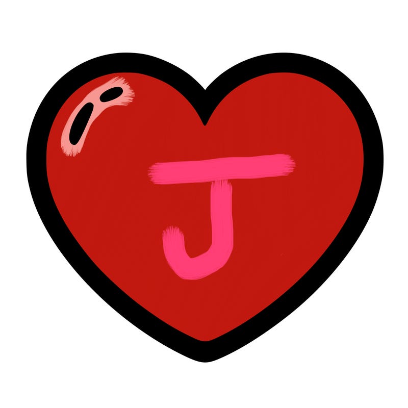 a blank heart