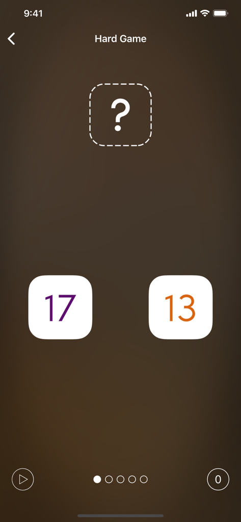Interface of the Latin American Spanish learning app showing a number recognition game.