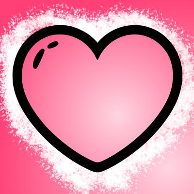 a blank heart