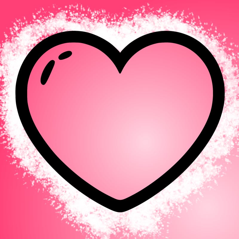 a blank heart