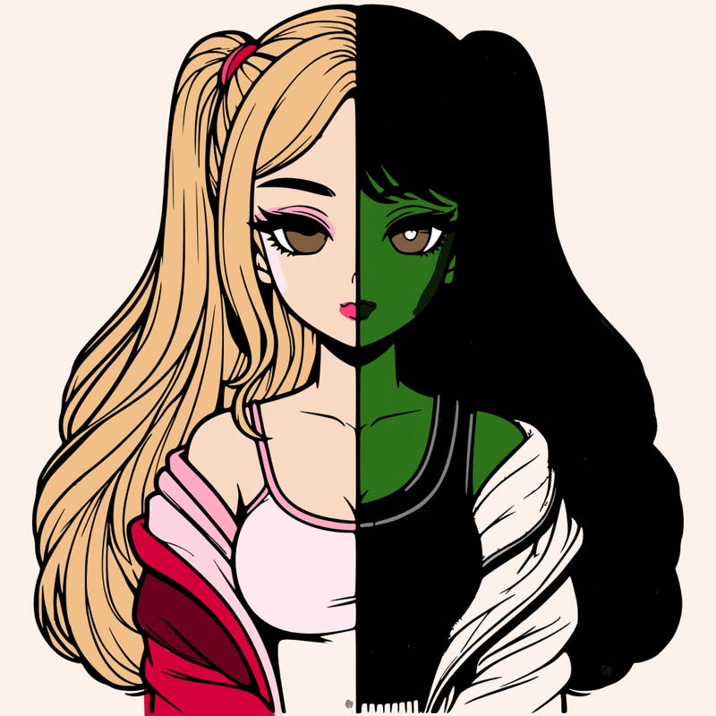 realistic girl split