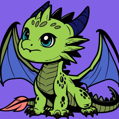 fierce baby night dragon