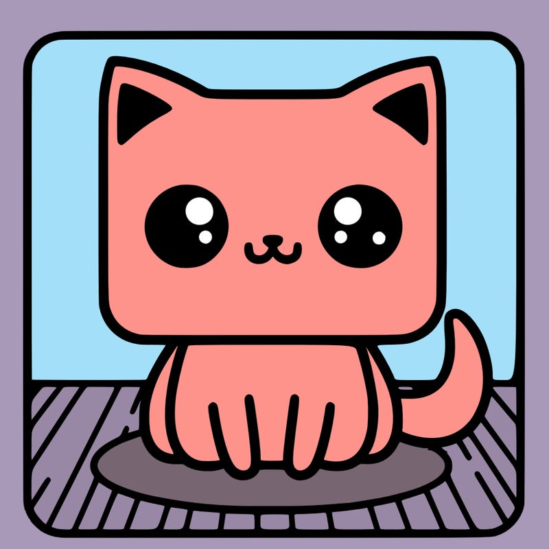 a square cat