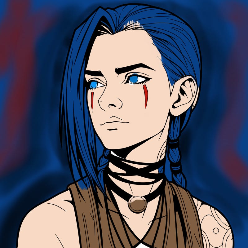 jinx from arcane realistic