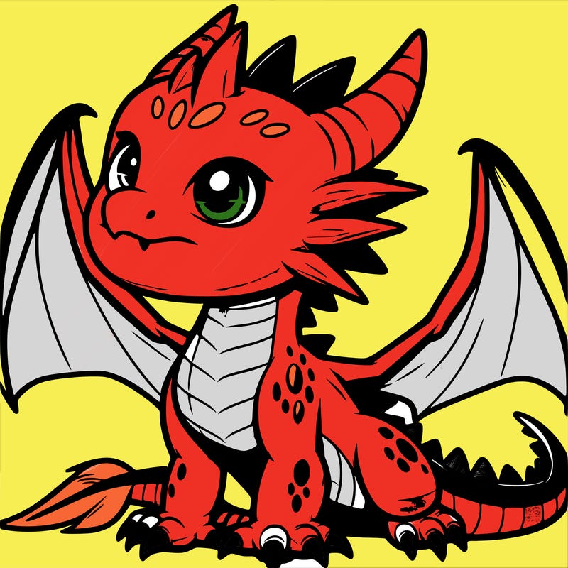 fierce baby night dragon