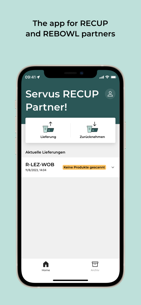 RECUP Partner - Food & Drink App | MWM