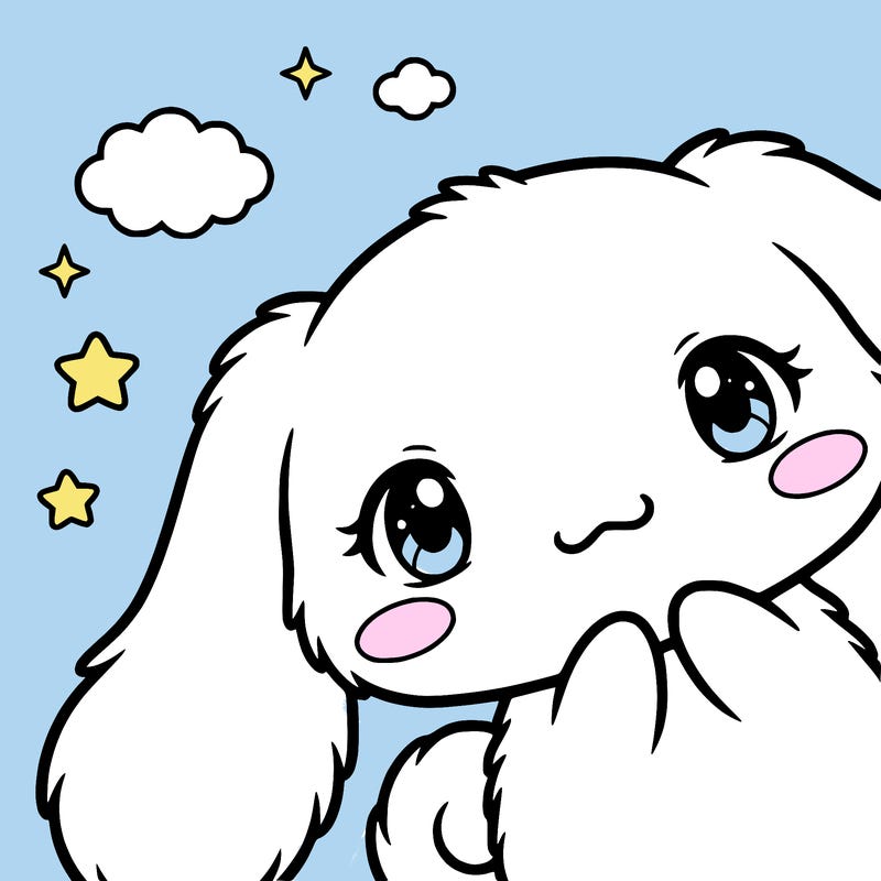 anime cinnamoroll cute fluffy