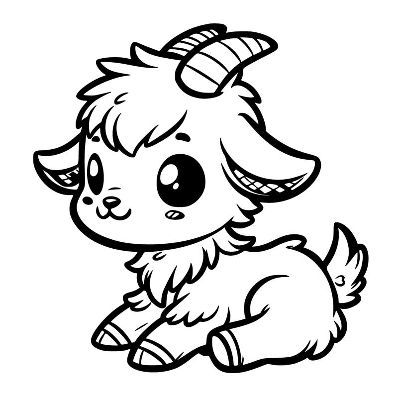 a cute animal goat baby