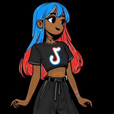 girl in a cute crop top