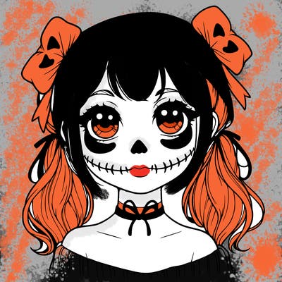 realistic girl halloween