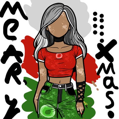 girl with a crop top and jeans