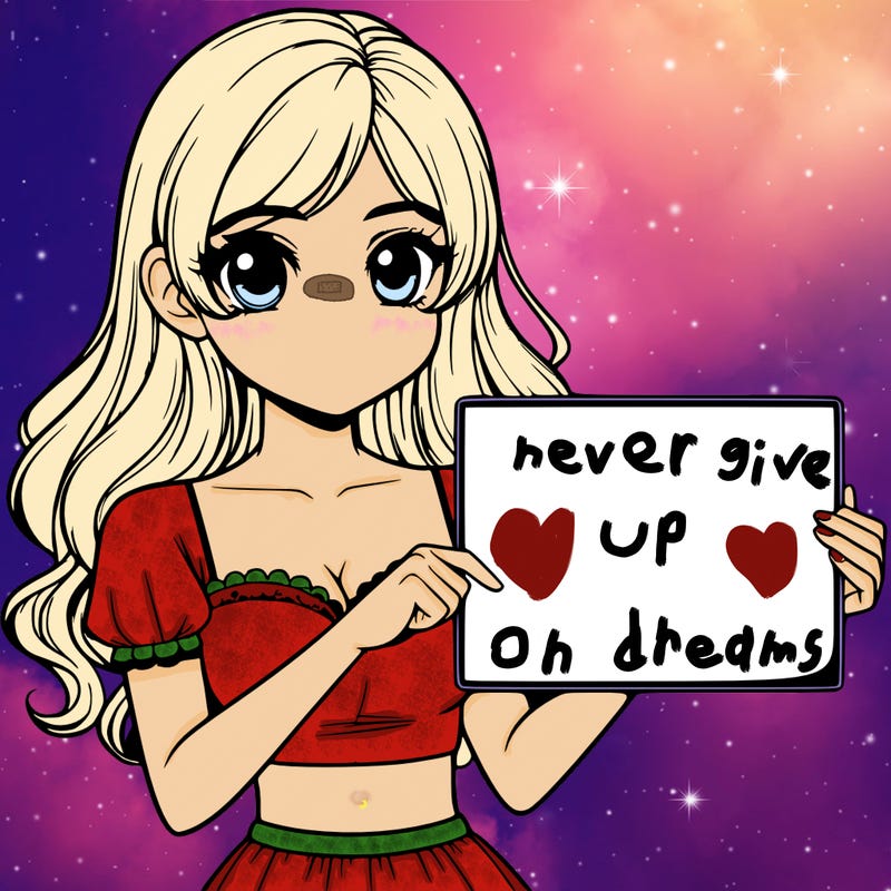 realistic pretty girl holding blank sign