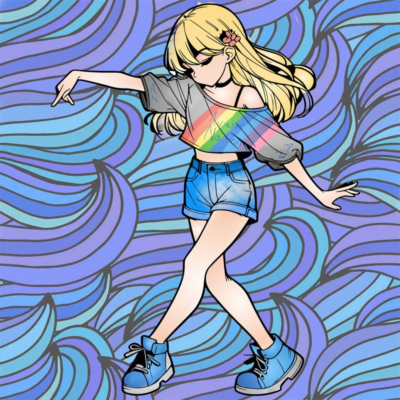 realistic girl danceing