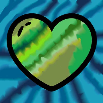 a blank heart