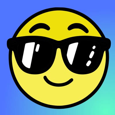 emoji with sunglasses