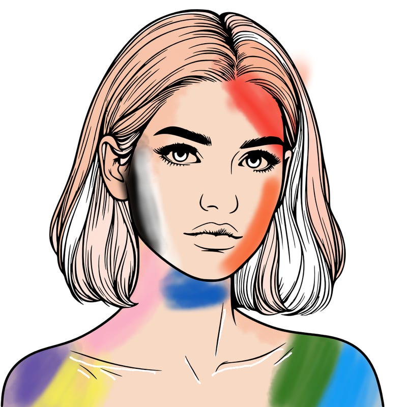 realistic portrait of woman
