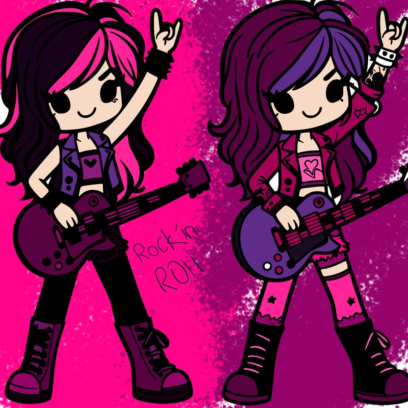 real rock and roll  🎸 girl character
