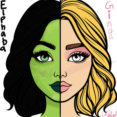 realistic girl split half