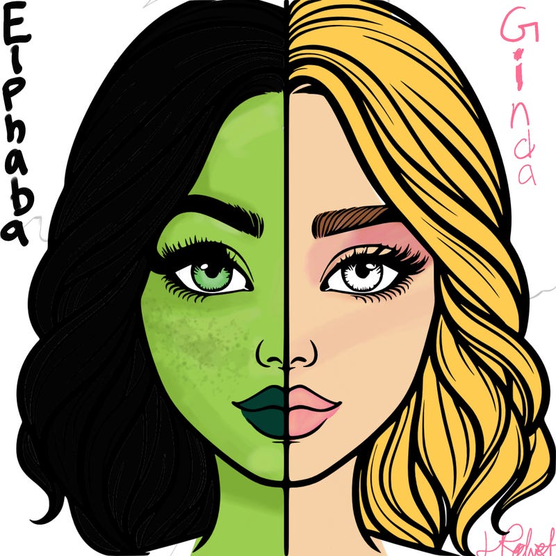 realistic girl split half