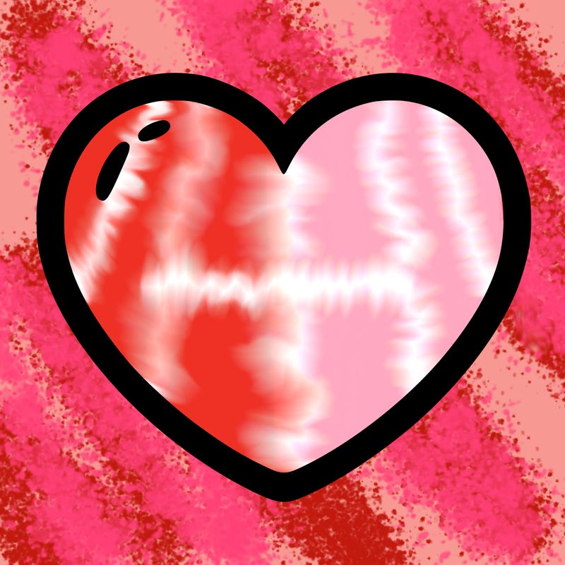 a blank heart
