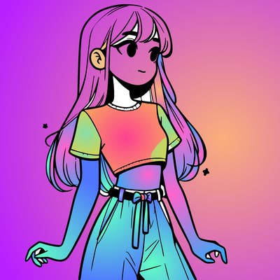 girl in a cute crop top