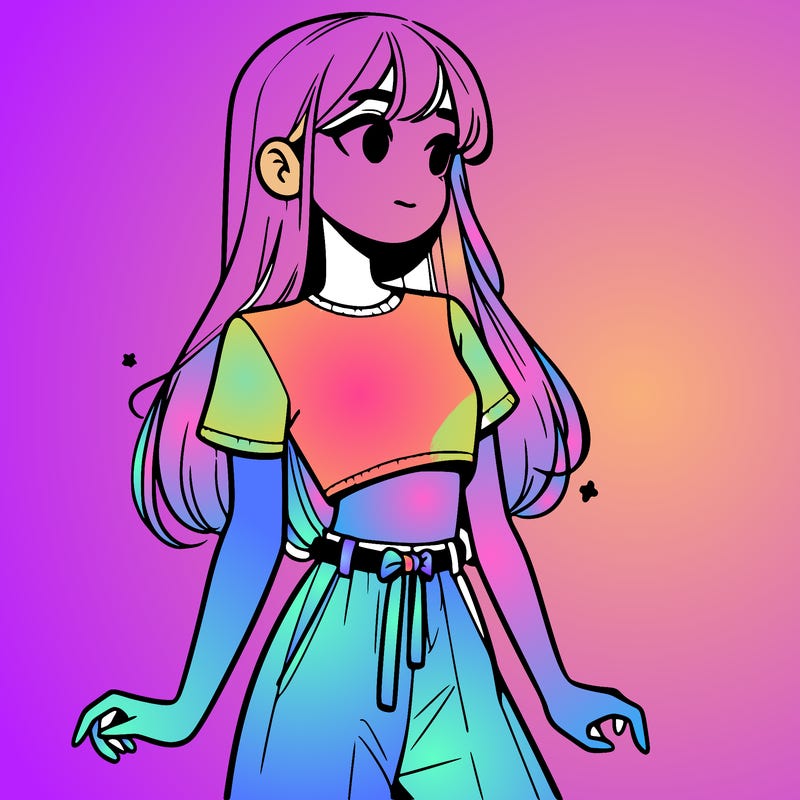 girl in a cute crop top