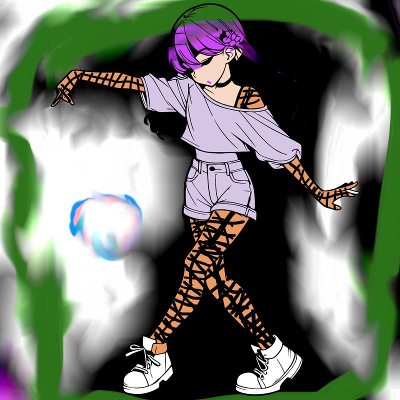 realistic girl danceing