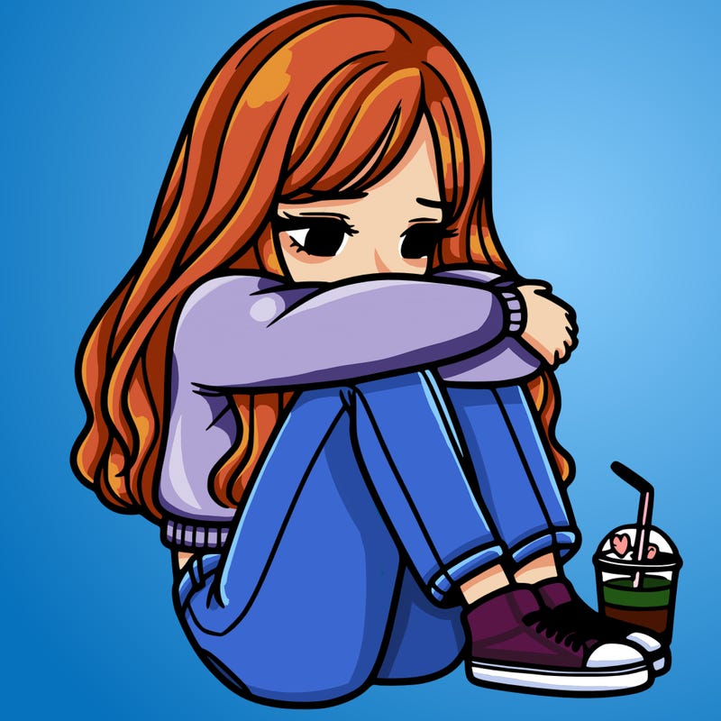 a girl  after a breakup