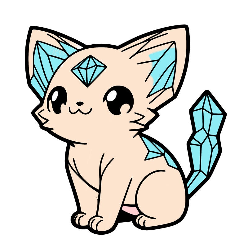 crystal kitten