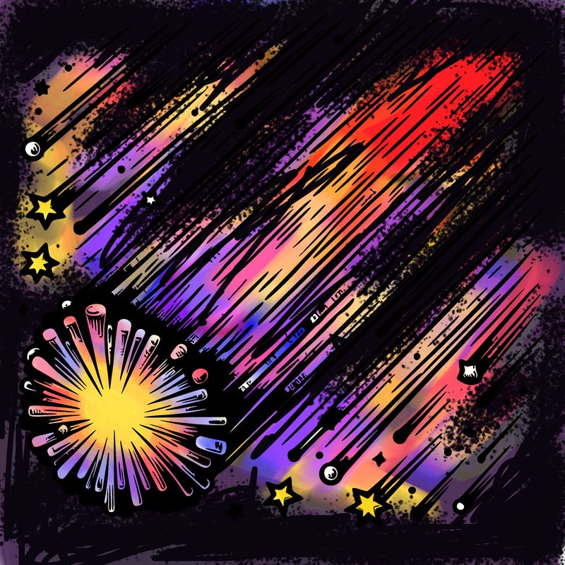 meteor shower realistic
