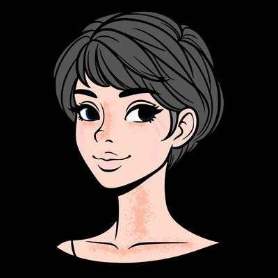 woman with short hair