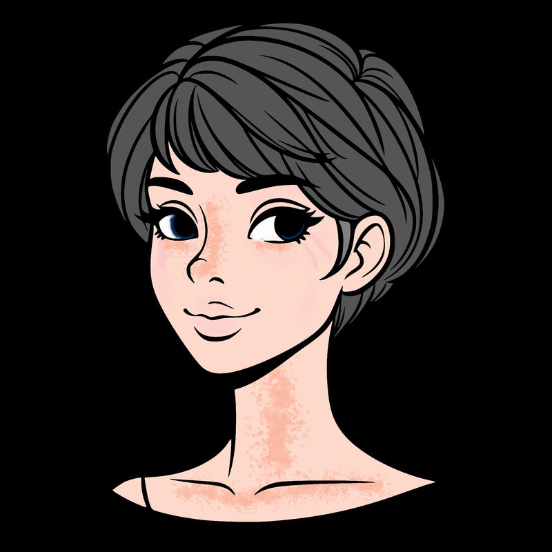 woman with short hair