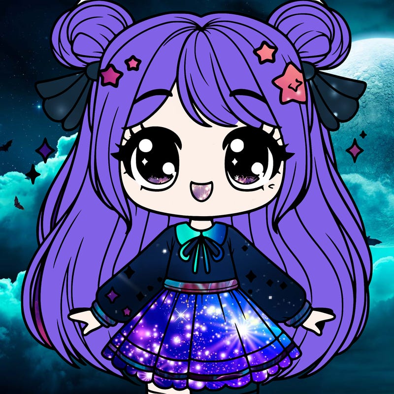 cute galaxy girl