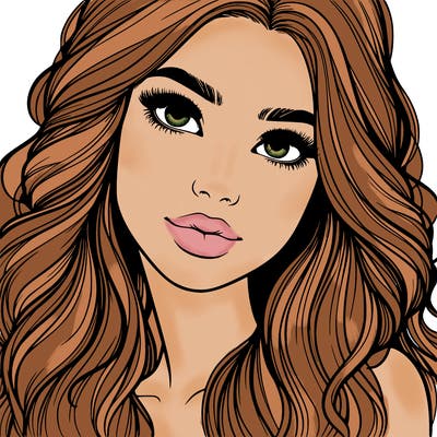 beautiful realistic girl