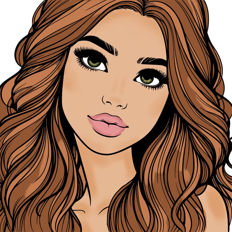 beautiful realistic girl