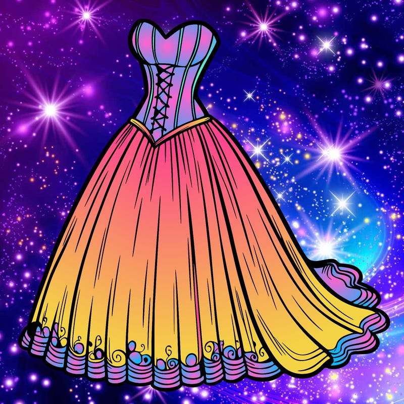 wedding dress-corset and a long and flowy skirt