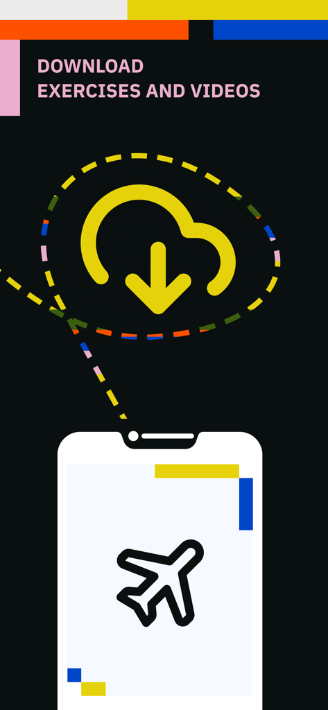 Download screen for French exercises and videos for offline learning