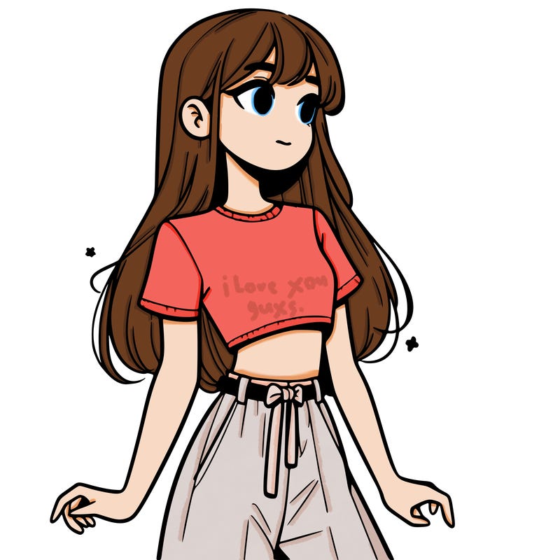 girl in a cute crop top