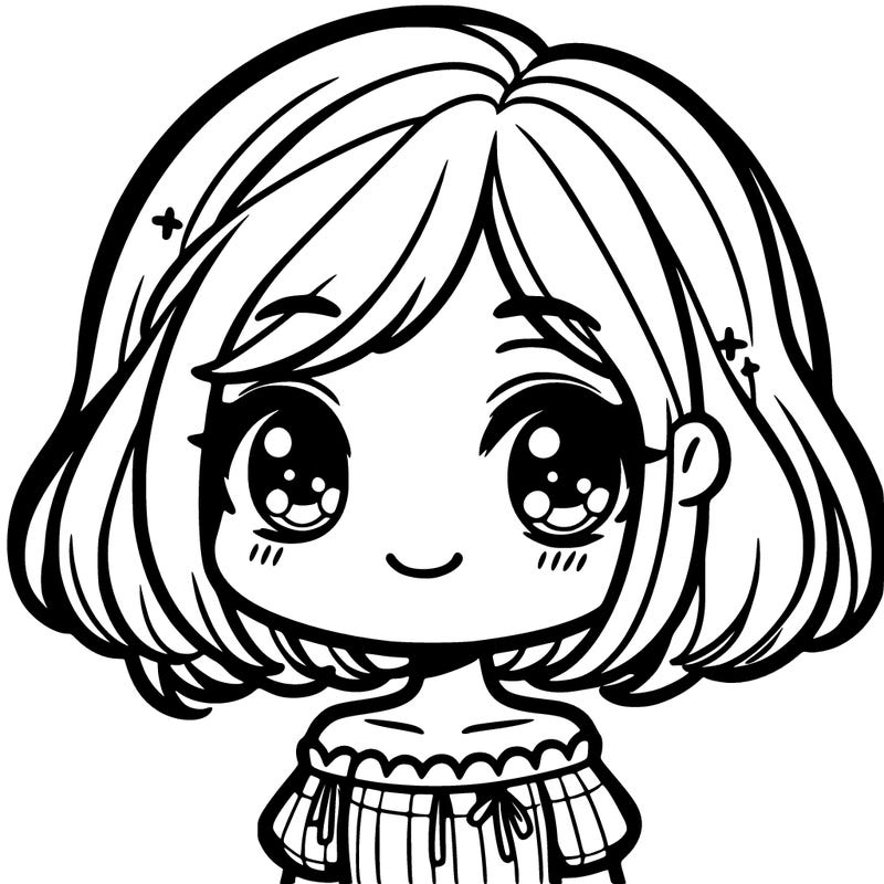 cute girl with short hair