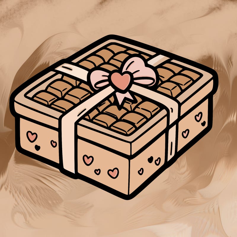 a box of chocolate for valentines day