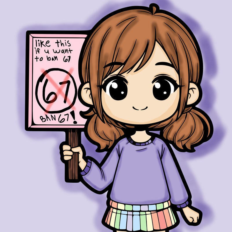 girl holding sign