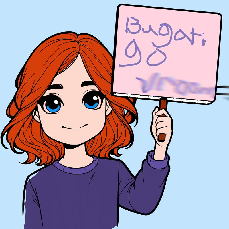 realistic girl holding up a sign