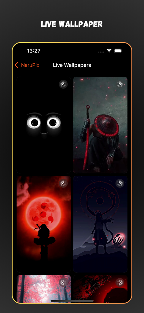 NaruPix: Shippuden Wallpaper - Gallery of ninja themed live wallpapers in the NaruPix app