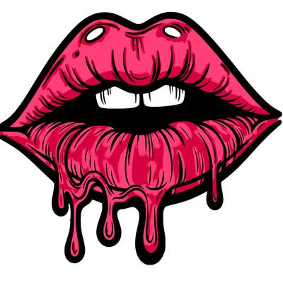 lips that look realistic and drip
