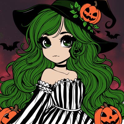 realistic girl halloween