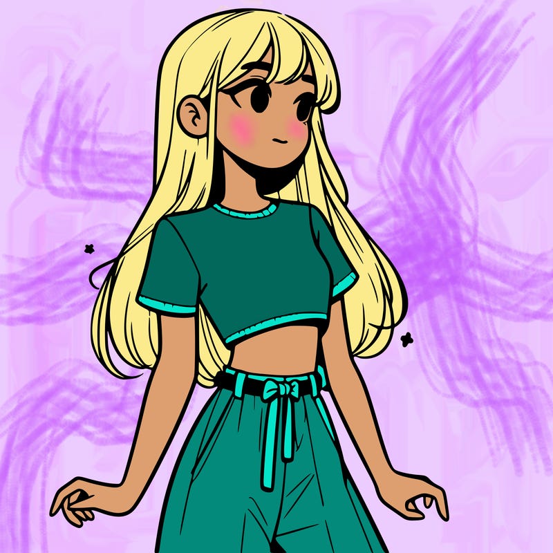 girl in a cute crop top