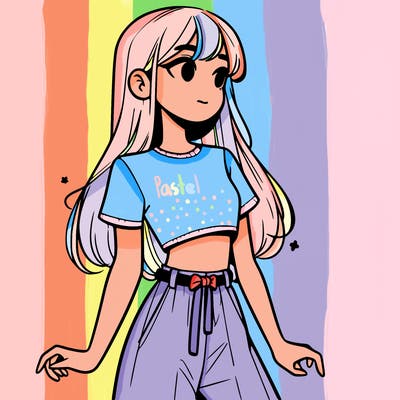 girl in a cute crop top