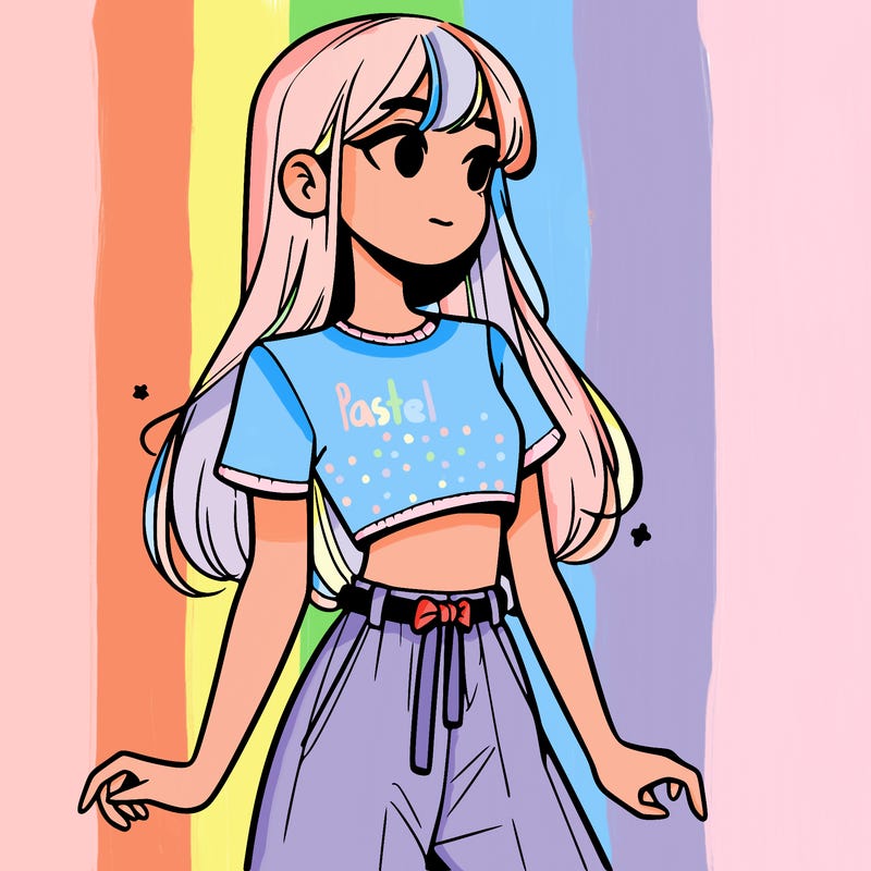 girl in a cute crop top